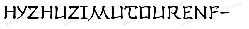 HYZhuZiMuTouRenF字体转换
