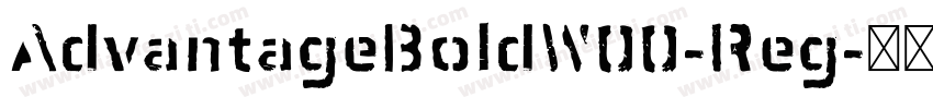 AdvantageBoldW00-Reg字体转换