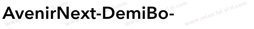 AvenirNext-DemiBo字体转换