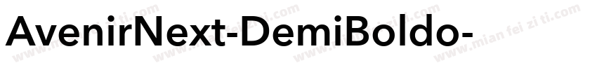 AvenirNext-DemiBoldo字体转换