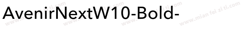 AvenirNextW10-Bold字体转换