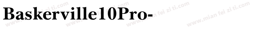 Baskerville10Pro字体转换