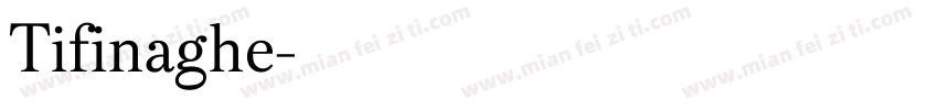 Tifinaghe字体转换