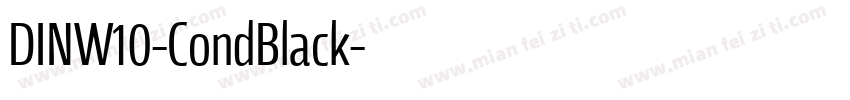 DINW10-CondBlack字体转换