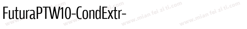 FuturaPTW10-CondExtr字体转换