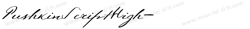 PushkinScriptHigh字体转换