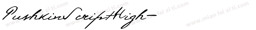 PushkinScriptHigh字体转换