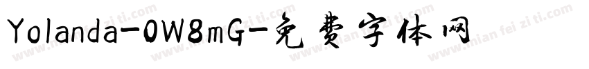 Yolanda-0W8mG字体转换