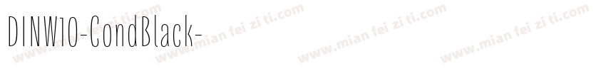 DINW10-CondBlack字体转换