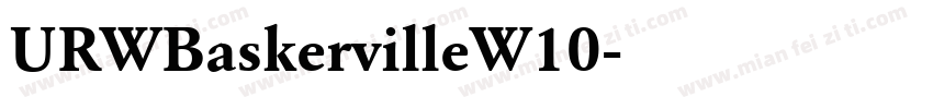 URWBaskervilleW10字体转换