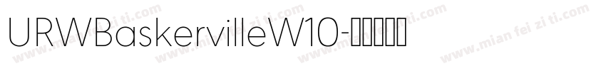 URWBaskervilleW10字体转换