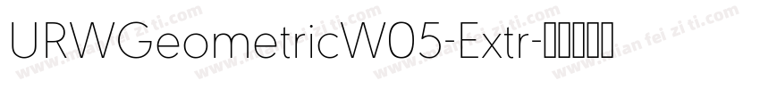 URWGeometricW05-Extr字体转换