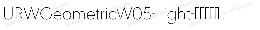 URWGeometricW05-Light字体转换