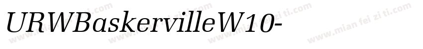 URWBaskervilleW10字体转换