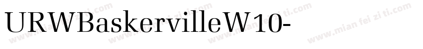 URWBaskervilleW10字体转换