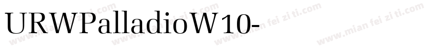 URWPalladioW10字体转换