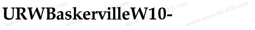 URWBaskervilleW10字体转换