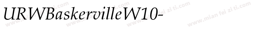 URWBaskervilleW10字体转换
