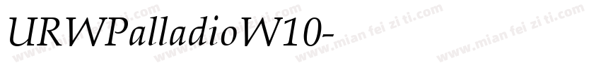 URWPalladioW10字体转换