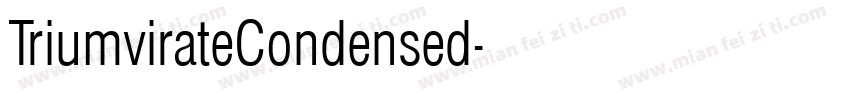 TriumvirateCondensed字体转换