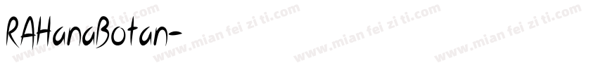 RAHanaBotan字体转换