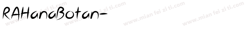 RAHanaBotan字体转换