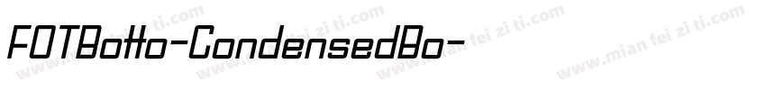 FOTBotto-CondensedBo字体转换