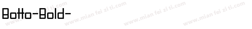 Botto-Bold字体转换