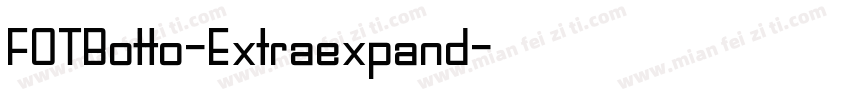 FOTBotto-Extraexpand字体转换