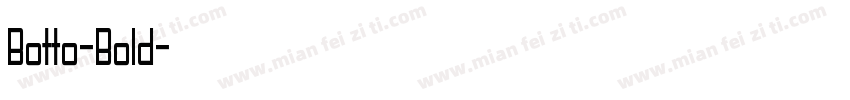 Botto-Bold字体转换