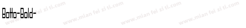 Botto-Bold字体转换