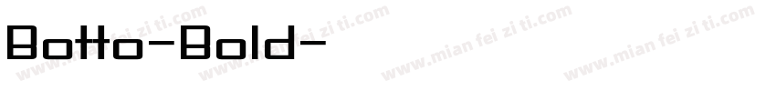 Botto-Bold字体转换