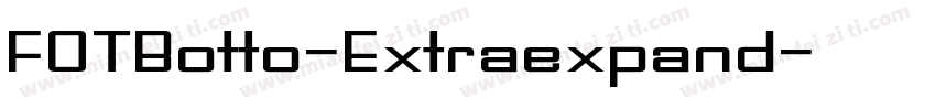 FOTBotto-Extraexpand字体转换