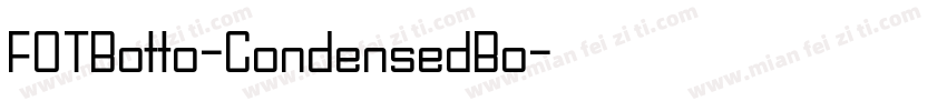 FOTBotto-CondensedBo字体转换