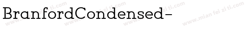 BranfordCondensed字体转换