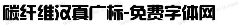 碳纤维汉真广标字体转换