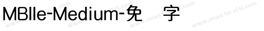 MBlle-Medium字体转换