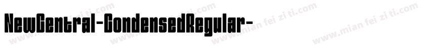 NewCentral-CondensedRegular字体转换
