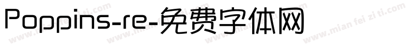 Poppins-re字体转换