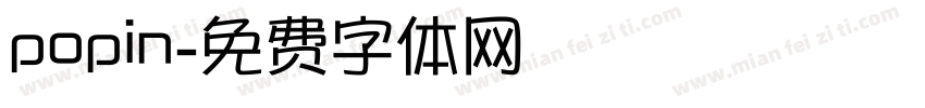 popin字体转换