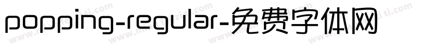 popping-regular字体转换