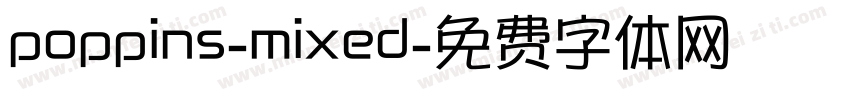 poppins-mixed字体转换
