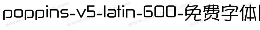 poppins-v5-latin-600字体转换