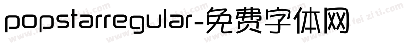 popstarregular字体转换