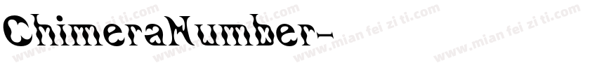 ChimeraNumber字体转换
