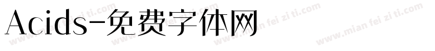 Acids字体转换