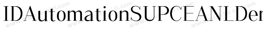 IDAutomationSUPCEANLDemo字体转换