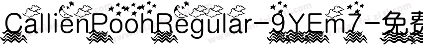 CallienPoohRegular-9YEm7字体转换
