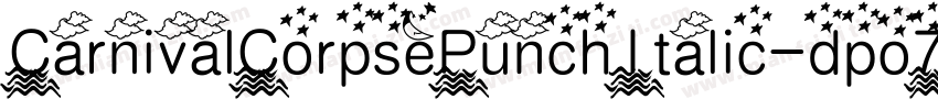CarnivalCorpsePunchItalic-dpo7字体转换