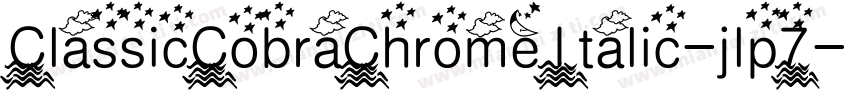 ClassicCobraChromeItalic-jlp7字体转换